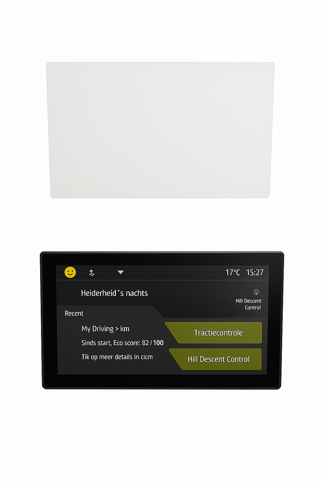 DISPRO Screenprotector Dacia Jogger – Matte Anti-Fingerprint – Zelfhelend