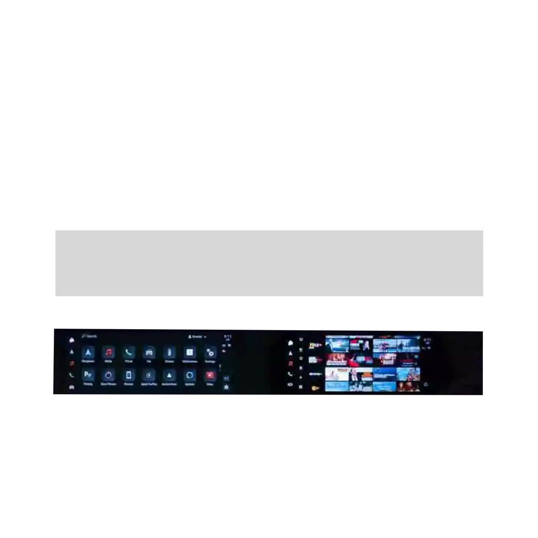 Porsche Cayenne display protector (2023 - present - With passenger display)