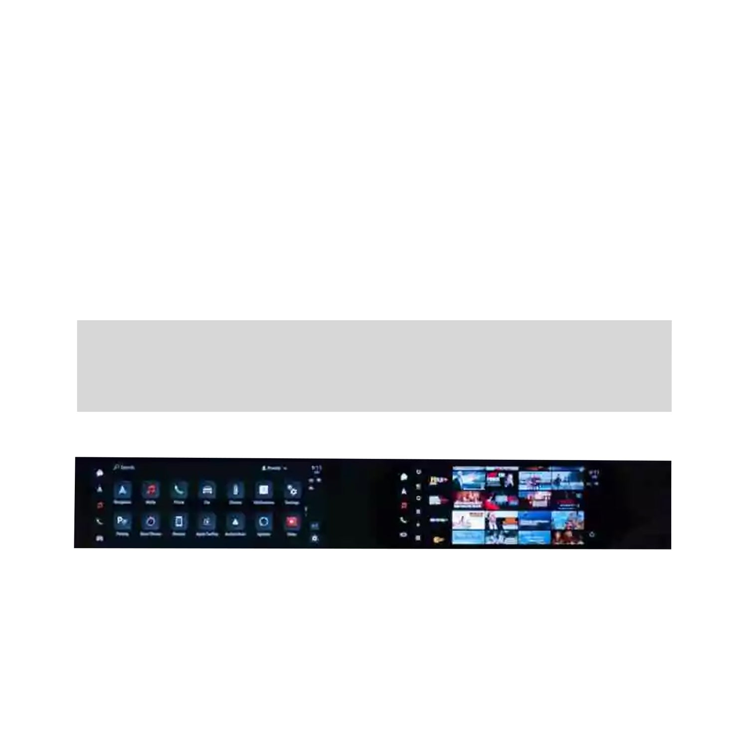 Porsche Cayenne display protector (2023 - present - With passenger display)