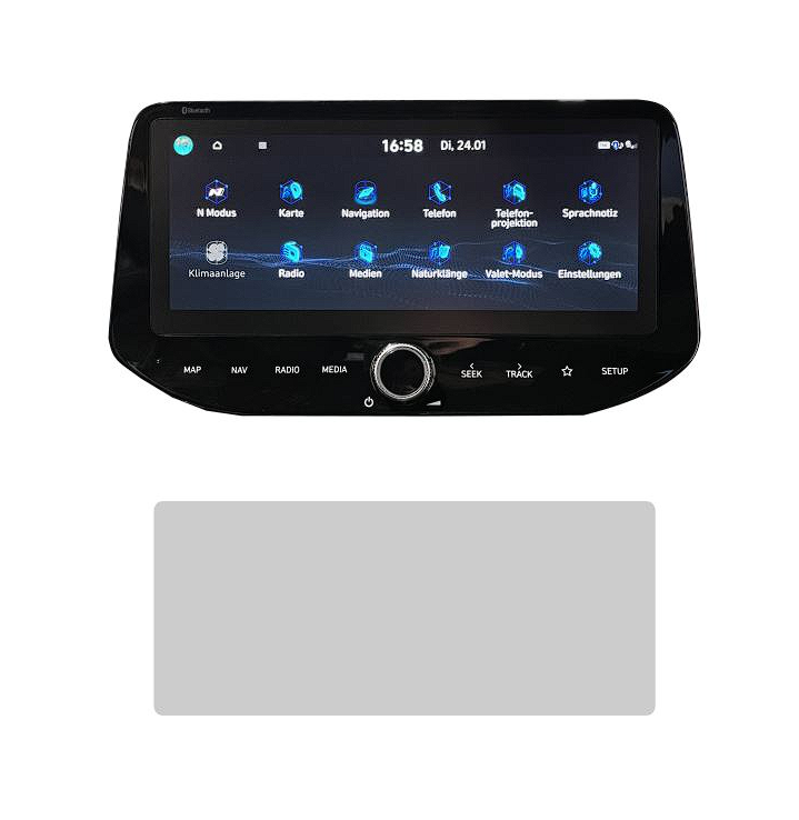 DISPRO Screenprotector Hyundai i30/i30N – Matte Anti-Fingerprint