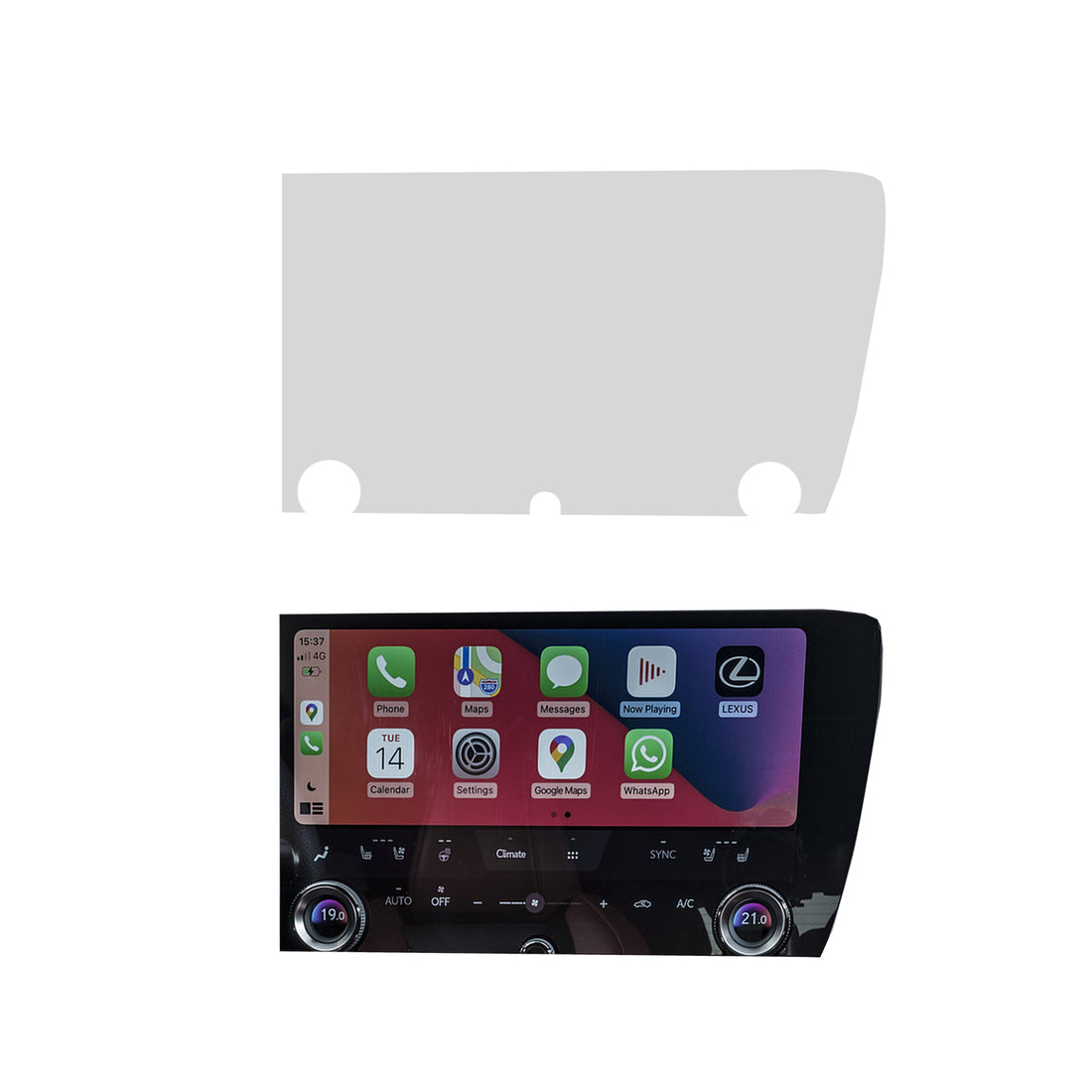 DISPRO Screenprotector Lexus NX – Matte Anti‑Fingerprint