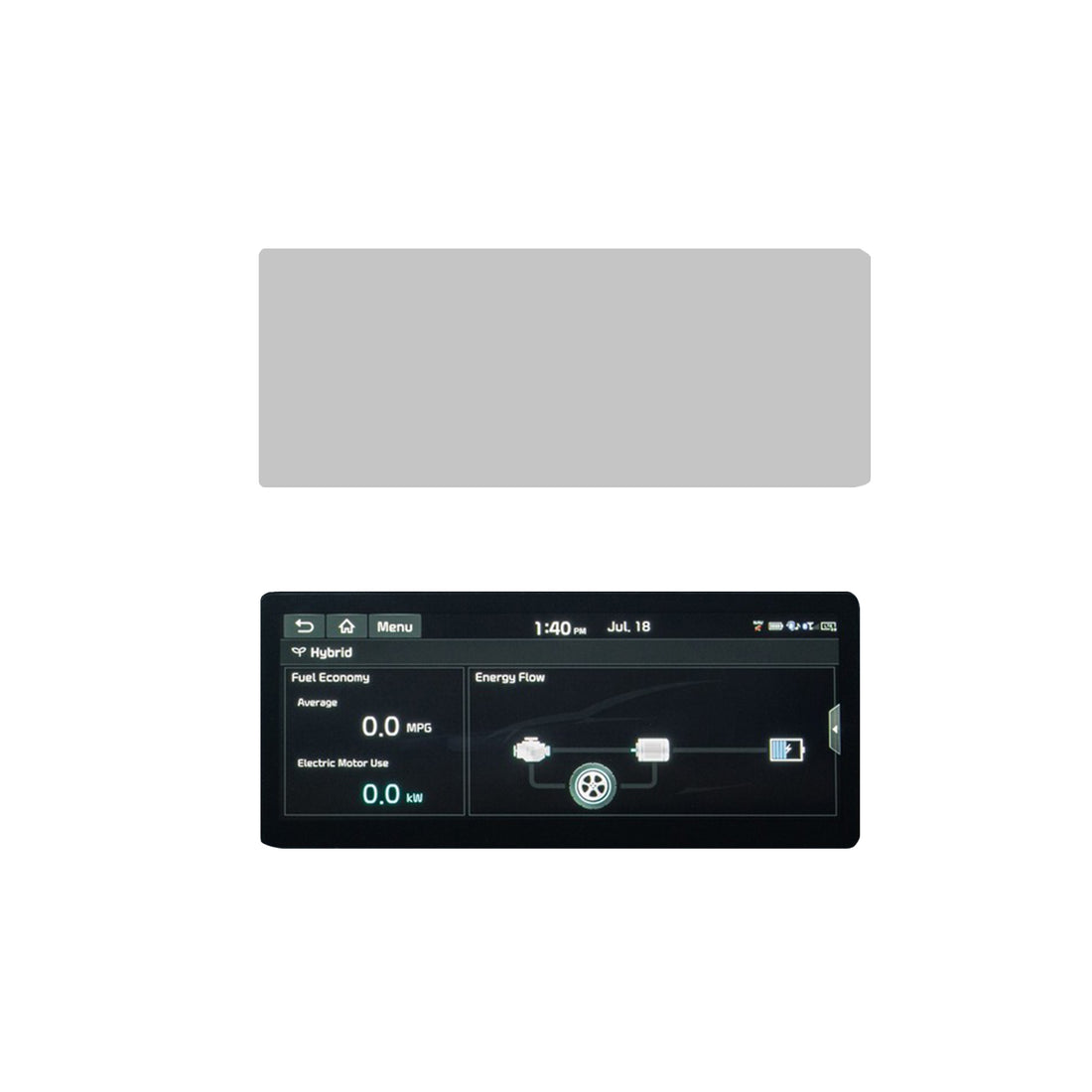 DISPRO Screenprotector Kia Niro – Matte Anti-Fingerprint