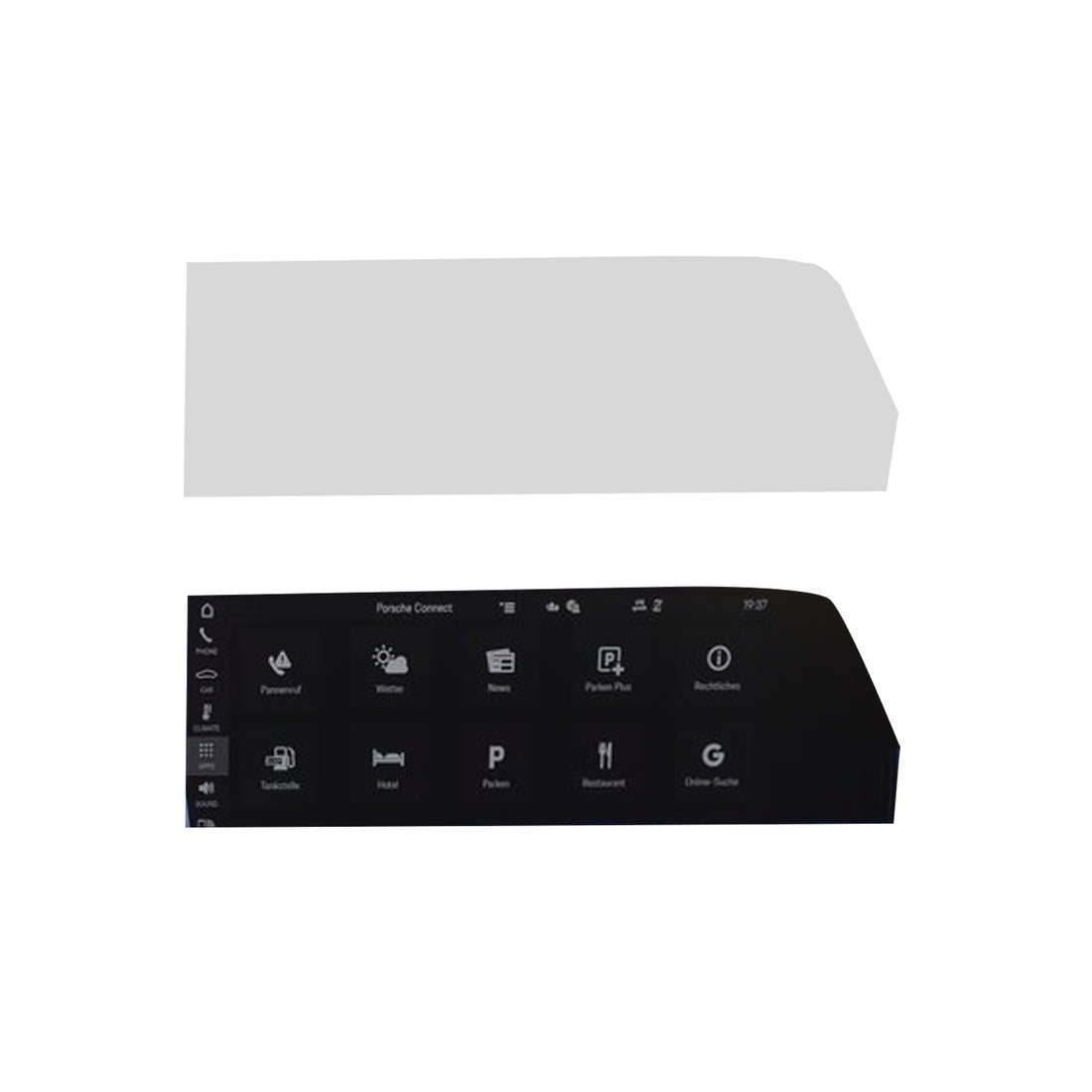 Porsche 911 992 display protector (2019 - present)