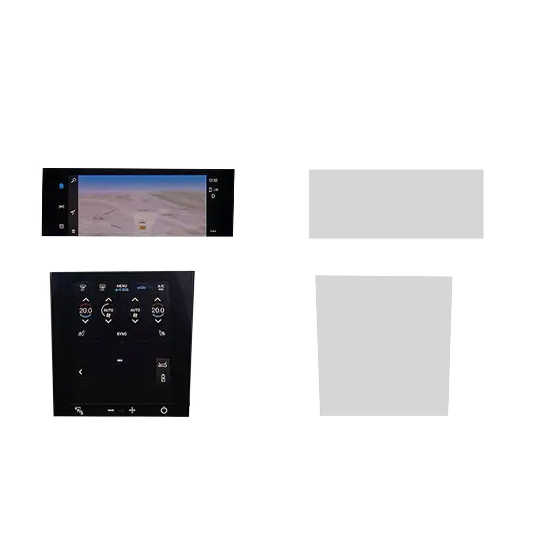 Porsche Taycan display protector (2019 - present) (2 Parts)