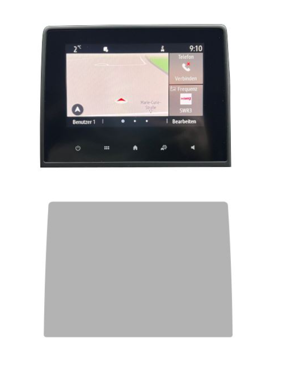 DISPRO Screenprotector Renault Captur – Matte Anti-Fingerprint