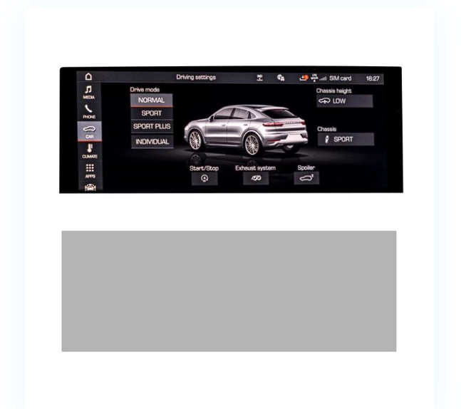 DISPRO Screenprotector Porsche Cayenne – Matte Anti-Fingerprint