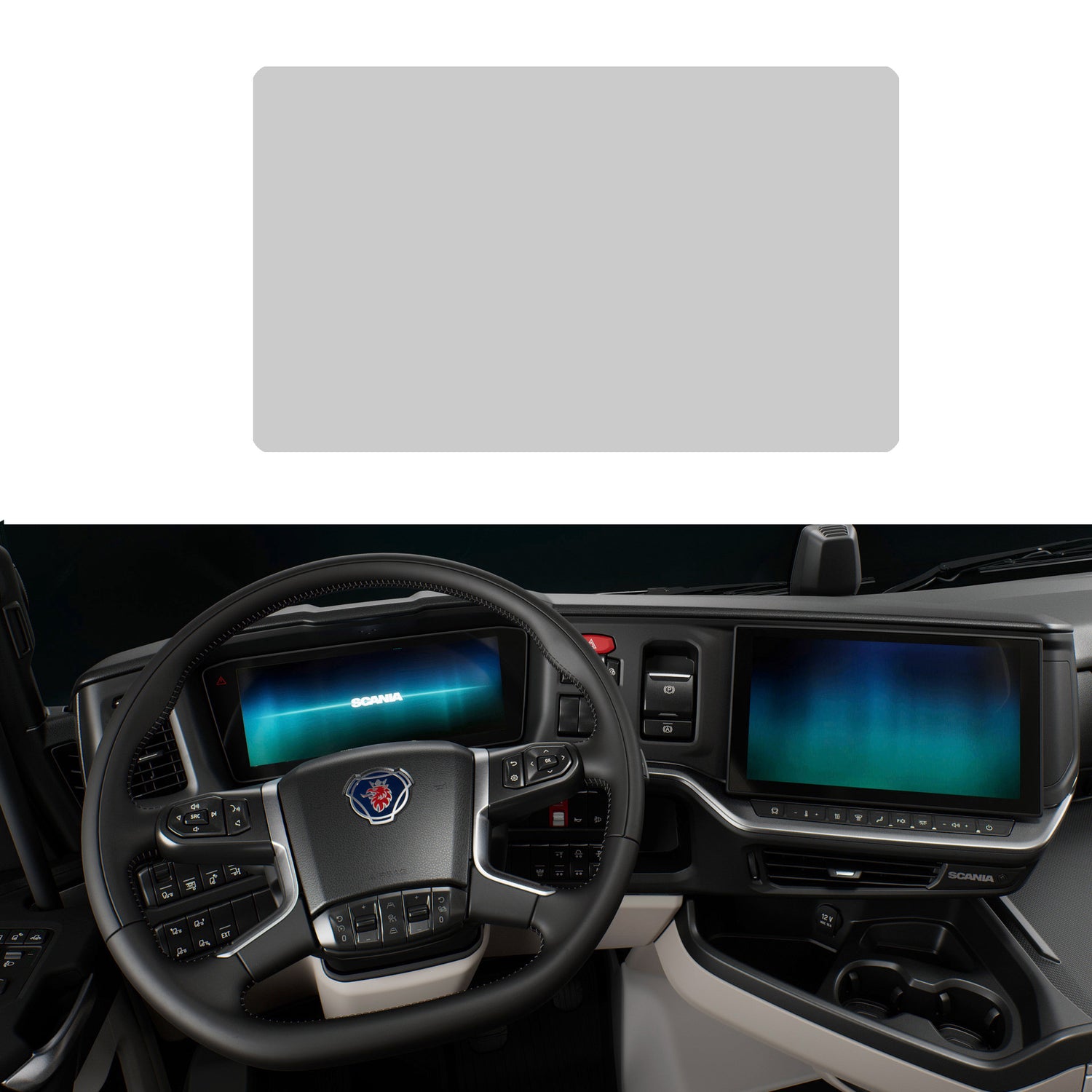DISPRO Screenprotector Scania SmartDash – Matte Anti-Fingerprint
