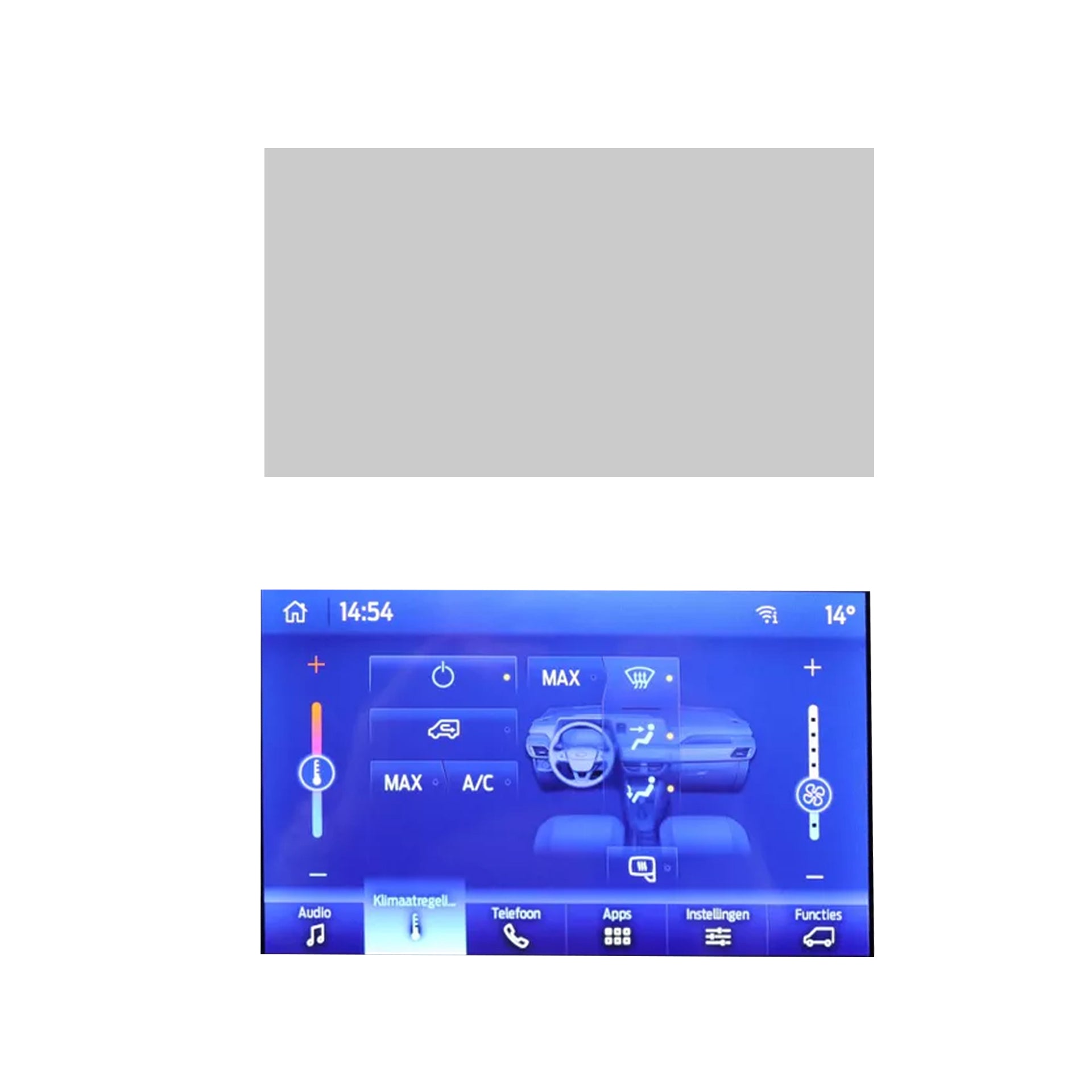 DISPRO Screenprotector Ford Transit Courier – Matte Anti-Fingerprint